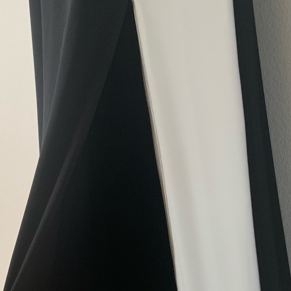 SZ 6  Ralph Lauren Black/White Long Sleeve Maxi Dress - Picture 5 of 8
